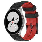 For Samsung Galaxy Watch 4 40mm / Black+Red