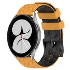 For Samsung Galaxy Watch 4 40mm / Yellow+Black
