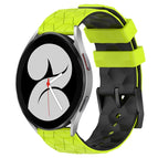 For Samsung Galaxy Watch 4 40mm / Lime Green + Black