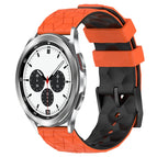 For Samsung  Galaxy Watch 4 Classic 42mm / Orange+Black