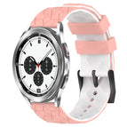 For Samsung  Galaxy Watch 4 Classic 42mm / Pink+White