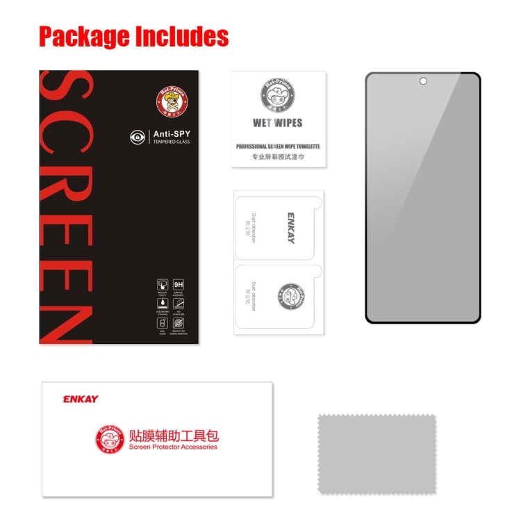 For Samsung Galaxy A54 5GENKAY 28 Degree Anti-peeping Tempered Glass Full Screen Film, For Samsung Galaxy A54 5G(1pc), For Samsung Galaxy A54 5G(2pcs), For Samsung Galaxy A54 5G(5pcs)