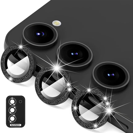 For Samsung Galaxy S23 5G / S23+ 5G ENKAY 9H Rear Camera Lens Glitter Aluminium Alloy Ring Tempered Glass Film, For Samsung Galaxy S23 5G / S23+ 5G