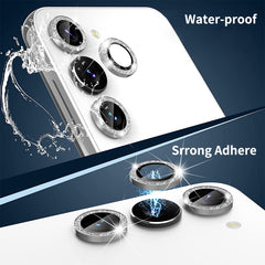 For Samsung Galaxy S23 5G / S23+ 5G ENKAY 9H Rear Camera Lens Glitter Aluminium Alloy Ring Tempered Glass Film, For Samsung Galaxy S23 5G / S23+ 5G