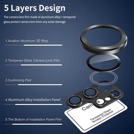 For Samsung Galaxy S23 Ultra ENKAY 9H Rear Camera Lens Aluminium Alloy Tempered Glass Film, For Samsung Galaxy S23 Ultra 5G