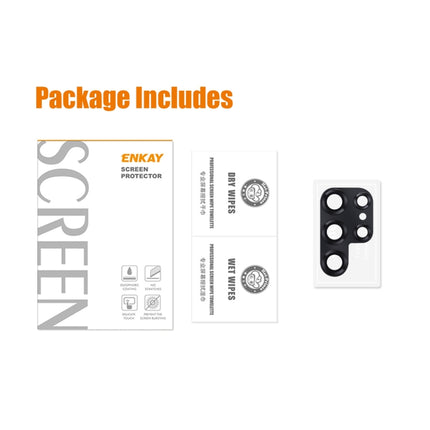 For Samsung Galaxy S23 Ultra ENKAY 9H Rear Camera Lens Aluminium Alloy Tempered Glass Film, For Samsung Galaxy S23 Ultra 5G
