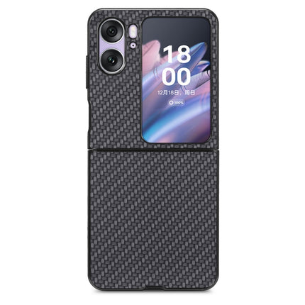 Carbon Fiber Texture Leather Back Cover Phone Case, For Honor Magic Vs, For OPPO Find N2 Flip, For OPPO Find N2, For Google Pixel Fold