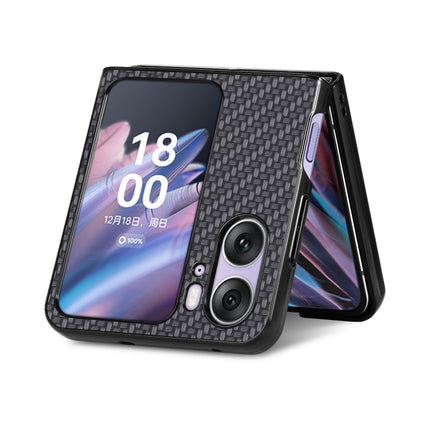 Carbon Fiber Texture Leather Back Cover Phone Case, For Honor Magic Vs, For OPPO Find N2 Flip, For OPPO Find N2, For Google Pixel Fold