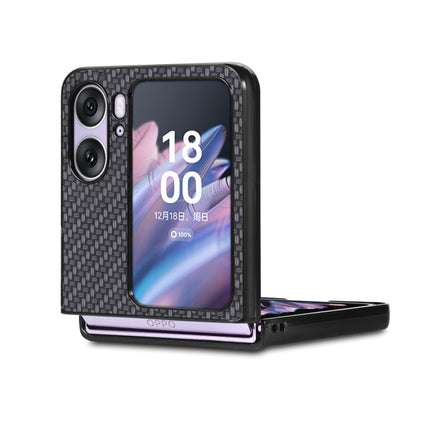 Carbon Fiber Texture Leather Back Cover Phone Case, For Honor Magic Vs, For OPPO Find N2 Flip, For OPPO Find N2, For Google Pixel Fold