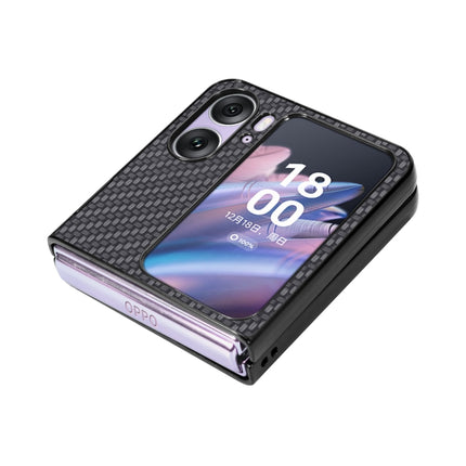 Carbon Fiber Texture Leather Back Cover Phone Case, For Honor Magic Vs, For OPPO Find N2 Flip, For OPPO Find N2, For Google Pixel Fold