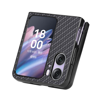 Carbon Fiber Texture Leather Back Cover Phone Case, For Honor Magic Vs, For OPPO Find N2 Flip, For OPPO Find N2, For Google Pixel Fold