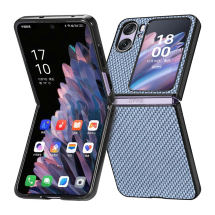 Carbon Fiber Texture Leather Back Cover Phone Case, For Honor Magic Vs, For OPPO Find N2 Flip, For OPPO Find N2, For Google Pixel Fold