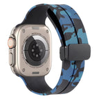 For Apple Watch Ultra 49mm / Camouflage Blue