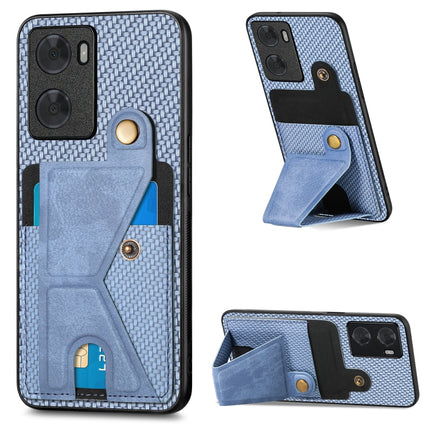 Carbon Fiber Wallet Flip Card Holder Phone Case, For OPPO A57 4G, For OPPO Reno9, For OPPO Reno9 Pro+, For Xiaomi Poco M5 4G