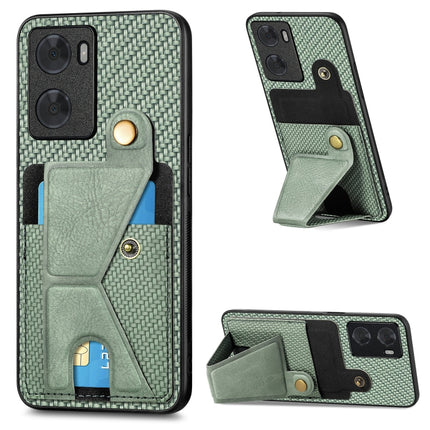 Carbon Fiber Wallet Flip Card Holder Phone Case, For OPPO A57 4G, For OPPO Reno9, For OPPO Reno9 Pro+, For Xiaomi Poco M5 4G