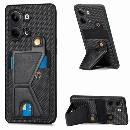 Carbon Fiber Wallet Flip Card Holder Phone Case, For OPPO A57 4G, For OPPO Reno9, For OPPO Reno9 Pro+, For Xiaomi Poco M5 4G