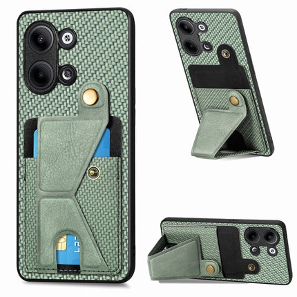 Carbon Fiber Wallet Flip Card Holder Phone Case, For OPPO A57 4G, For OPPO Reno9, For OPPO Reno9 Pro+, For Xiaomi Poco M5 4G