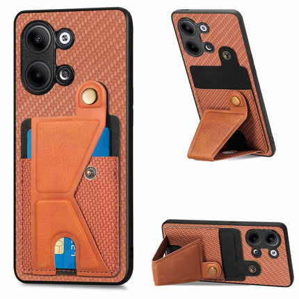 Carbon Fiber Wallet Flip Card Holder Phone Case, For OPPO A57 4G, For OPPO Reno9, For OPPO Reno9 Pro+, For Xiaomi Poco M5 4G