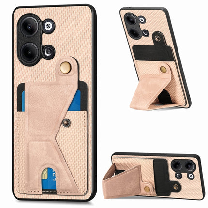 Carbon Fiber Wallet Flip Card Holder Phone Case, For OPPO A57 4G, For OPPO Reno9, For OPPO Reno9 Pro+, For Xiaomi Poco M5 4G