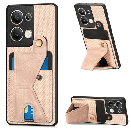 Carbon Fiber Wallet Flip Card Holder Phone Case, For OPPO A57 4G, For OPPO Reno9, For OPPO Reno9 Pro+, For Xiaomi Poco M5 4G