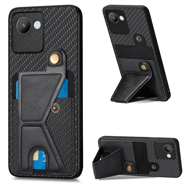 Carbon Fiber Wallet Flip Card Holder Phone Case, For Realme C30, For Xiaomi 13 Pro, For Xiaomi 13, For Google Pixel 7A