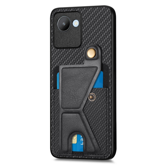 Carbon Fiber Wallet Flip Card Holder Phone Case, For Realme C30, For Xiaomi 13 Pro, For Xiaomi 13, For Google Pixel 7A