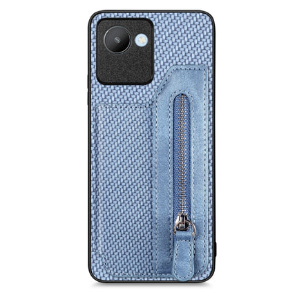 Carbon Ffiber Flip Zipper Wallet Phone Case, For Realme C30, For Xiaomi 13 Pro, For Xiaomi 13, For Google Pixel 7A