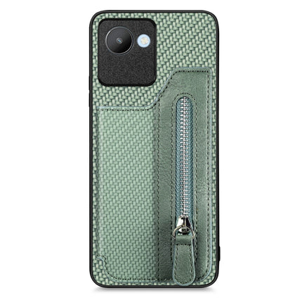 Carbon Ffiber Flip Zipper Wallet Phone Case, For Realme C30, For Xiaomi 13 Pro, For Xiaomi 13, For Google Pixel 7A
