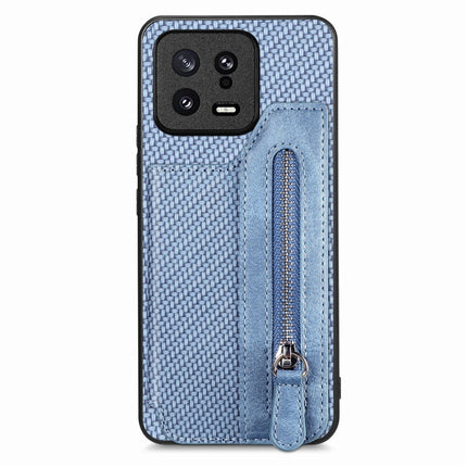 Carbon Ffiber Flip Zipper Wallet Phone Case, For Realme C30, For Xiaomi 13 Pro, For Xiaomi 13, For Google Pixel 7A