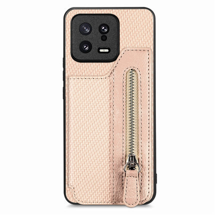 Carbon Ffiber Flip Zipper Wallet Phone Case, For Realme C30, For Xiaomi 13 Pro, For Xiaomi 13, For Google Pixel 7A