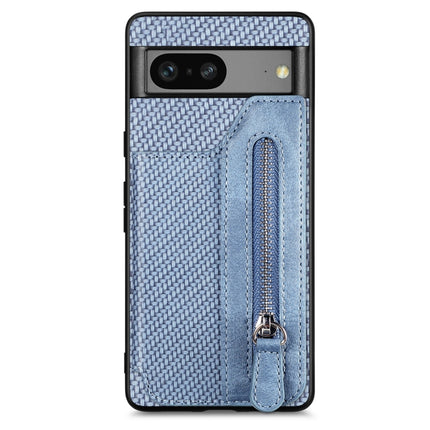Carbon Ffiber Flip Zipper Wallet Phone Case, For Realme C30, For Xiaomi 13 Pro, For Xiaomi 13, For Google Pixel 7A