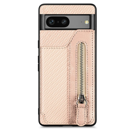 Carbon Ffiber Flip Zipper Wallet Phone Case, For Realme C30, For Xiaomi 13 Pro, For Xiaomi 13, For Google Pixel 7A