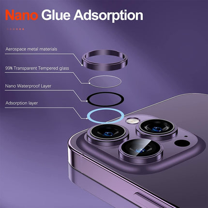 For iPhone 14 Pro / 14 Pro Max ENKAY AR Anti-reflection Camera Lens Glass Full Film, For iPhone 14 Pro / 14 Pro Max