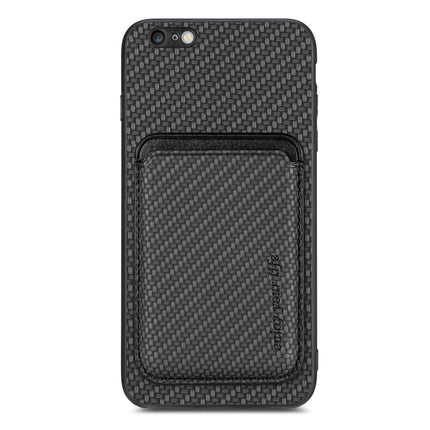 Carbon Fiber Leather Card Magsafe Magnetic Phone Case, For iPhone 6 Plus / 6S Plus, For iPhone 13, For iPhone 7 Plus / 8 Plus, For iPhone 11