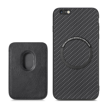 Carbon Fiber Leather Card Magsafe Magnetic Phone Case, For iPhone 6 Plus / 6S Plus, For iPhone 13, For iPhone 7 Plus / 8 Plus, For iPhone 11