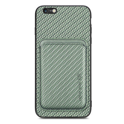 Carbon Fiber Leather Card Magsafe Magnetic Phone Case, For iPhone 6 Plus / 6S Plus, For iPhone 13, For iPhone 7 Plus / 8 Plus, For iPhone 11