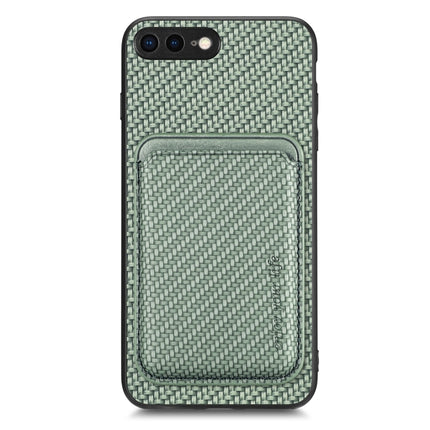 Carbon Fiber Leather Card Magsafe Magnetic Phone Case, For iPhone 6 Plus / 6S Plus, For iPhone 13, For iPhone 7 Plus / 8 Plus, For iPhone 11