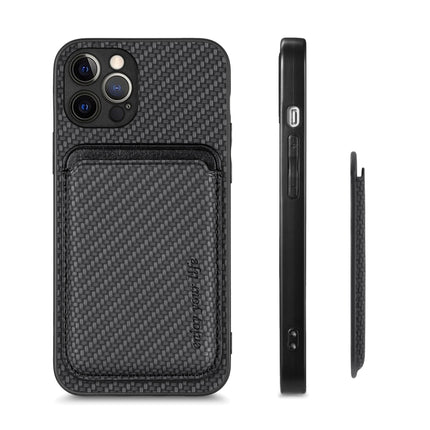 Carbon Fiber Leather Card Magsafe Magnetic Phone Case, For iPhone 12 Pro, For iPhone 12, For iPhone 13 Pro, For iPhone 6 / 6s
