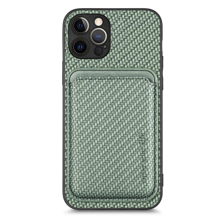 Carbon Fiber Leather Card Magsafe Magnetic Phone Case, For iPhone 12 Pro, For iPhone 12, For iPhone 13 Pro, For iPhone 6 / 6s
