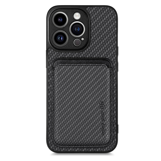 Carbon Fiber Leather Card Magsafe Magnetic Phone Case, For iPhone 12 Pro, For iPhone 12, For iPhone 13 Pro, For iPhone 6 / 6s