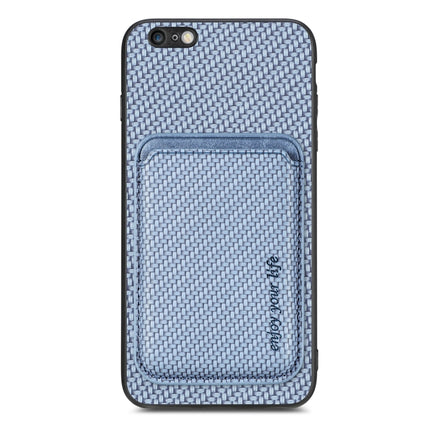 Carbon Fiber Leather Card Magsafe Magnetic Phone Case, For iPhone 12 Pro, For iPhone 12, For iPhone 13 Pro, For iPhone 6 / 6s