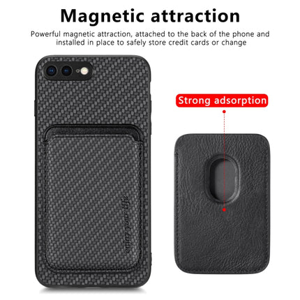 Carbon Fiber Leather Card Magsafe Magnetic Phone Case, For iPhone SE 2022 / 2020 /  7 / 8, For iPhone X / XS, For iPhone  XR, For iPhone XS Max