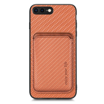 Carbon Fiber Leather Card Magsafe Magnetic Phone Case, For iPhone SE 2022 / 2020 /  7 / 8, For iPhone X / XS, For iPhone  XR, For iPhone XS Max