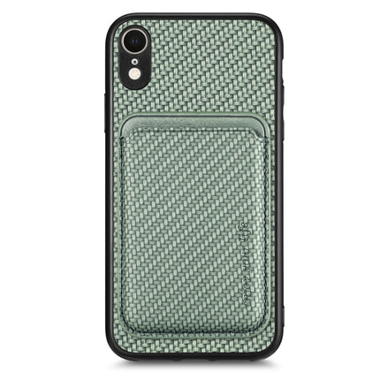 Carbon Fiber Leather Card Magsafe Magnetic Phone Case, For iPhone SE 2022 / 2020 /  7 / 8, For iPhone X / XS, For iPhone  XR, For iPhone XS Max