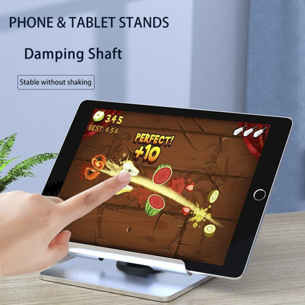 Soporte para tableta de escritorio TM08, soporte de aluminio ajustable y giratorio de 360 ​​grados para teléfono, TM08