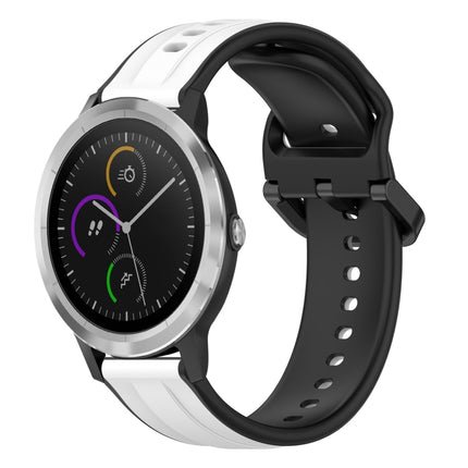 20mm Convex Loop Two-Color Silicone Watch Band, For Garmin Vivoactive3, For Garmin Vivoactive3 Music