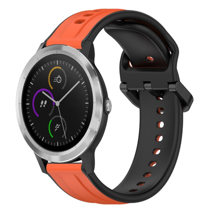 20mm Convex Loop Two-Color Silicone Watch Band, For Garmin Vivoactive3, For Garmin Vivoactive3 Music