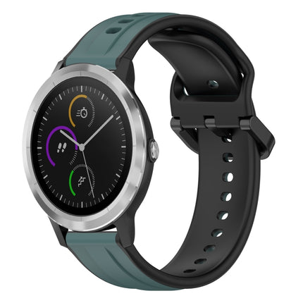20mm Convex Loop Two-Color Silicone Watch Band, For Garmin Vivoactive3, For Garmin Vivoactive3 Music