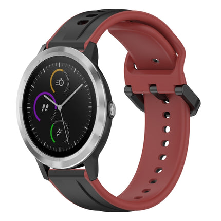 20mm Convex Loop Two-Color Silicone Watch Band, For Garmin Vivoactive3, For Garmin Vivoactive3 Music