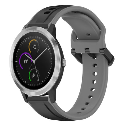 20mm Convex Loop Two-Color Silicone Watch Band, For Garmin Vivoactive3, For Garmin Vivoactive3 Music